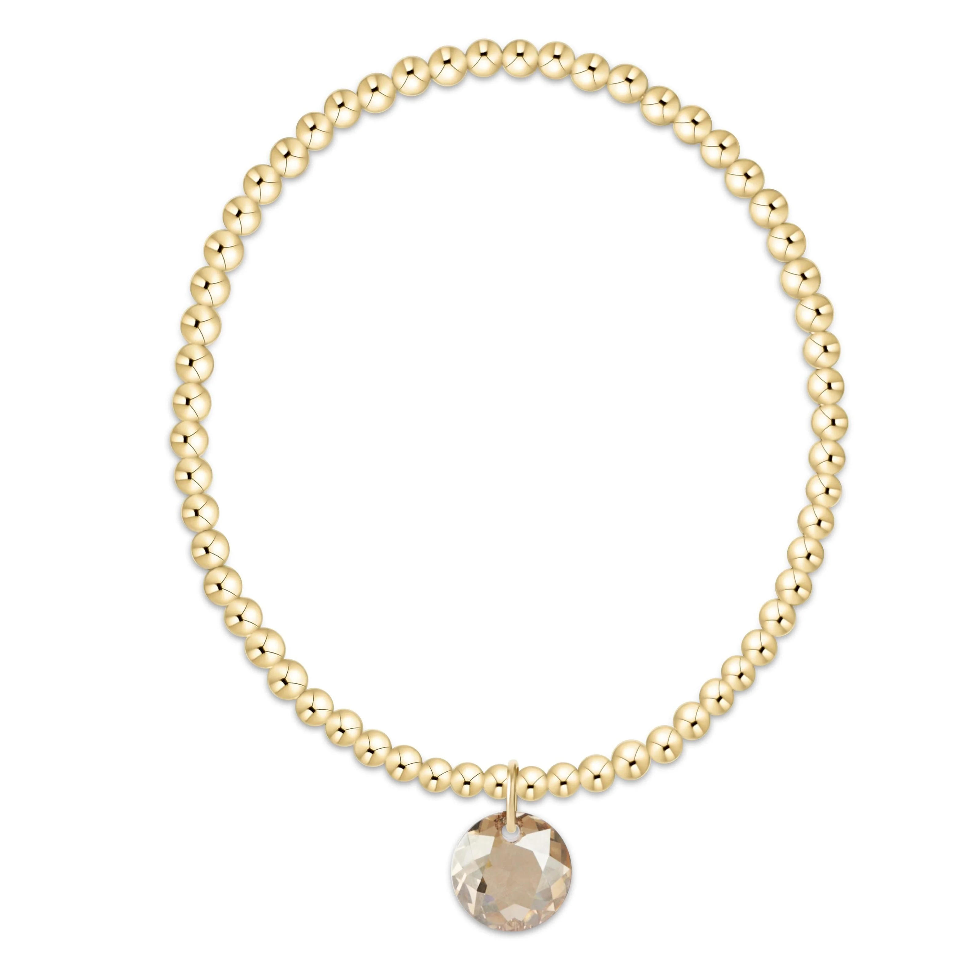enewton - Classic Gold 3mm Bracelet Reflection Charm, 11
