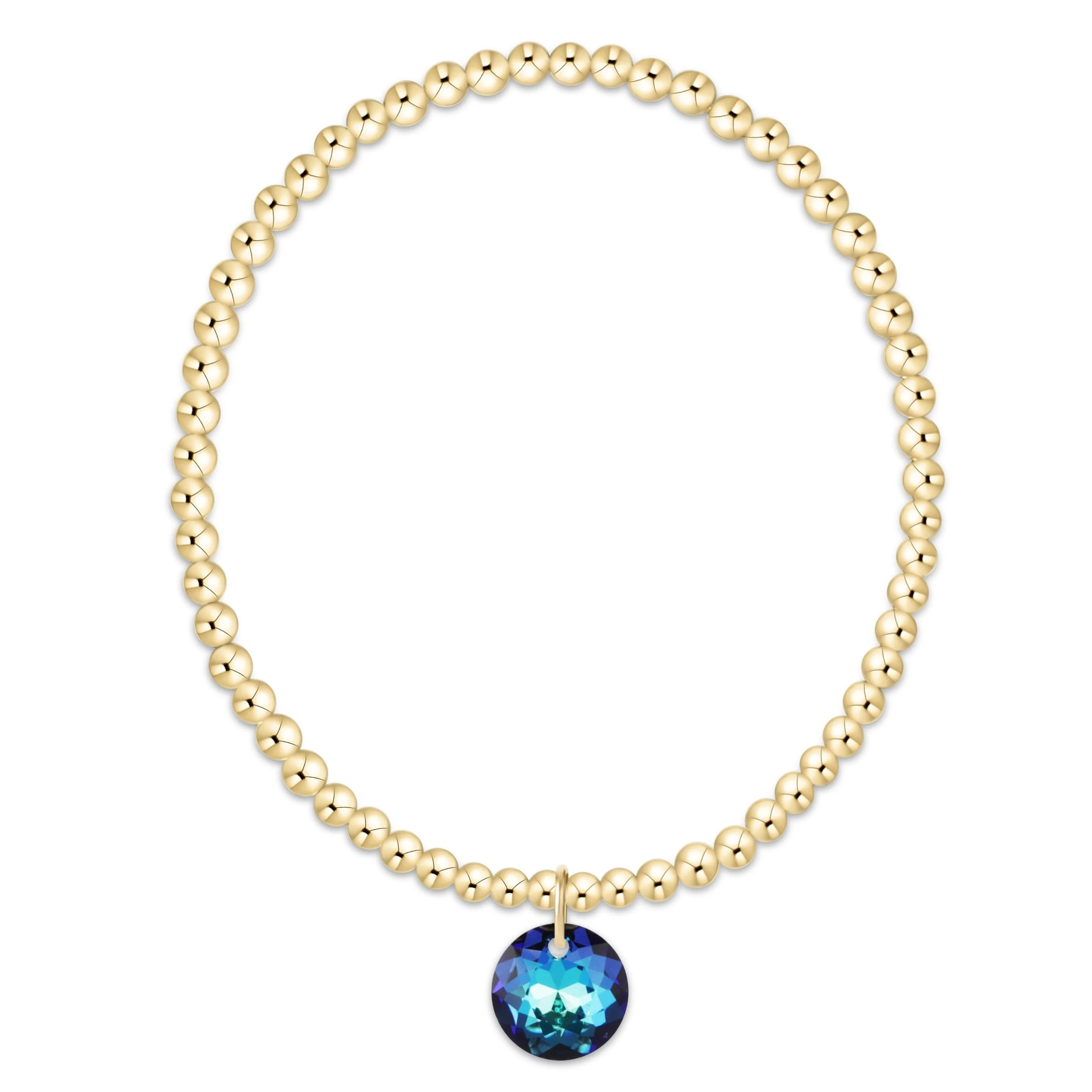 enewton - Classic Gold 3mm Bracelet Reflection Charm, 12