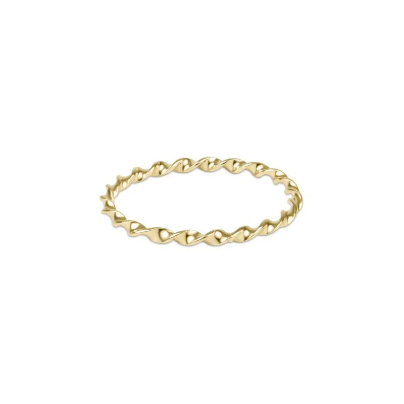 enewton - Classic Gold Twisted Thin Band Ring