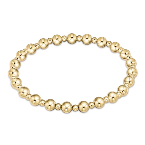 enewton - Classic Grateful Pattern 5mm Bead Bracelet, Gold