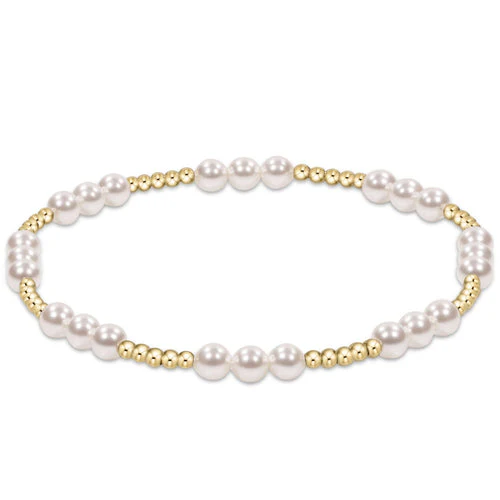 enewton - Classic Joy Pattern 4mm Bead Bracelet, Pearl