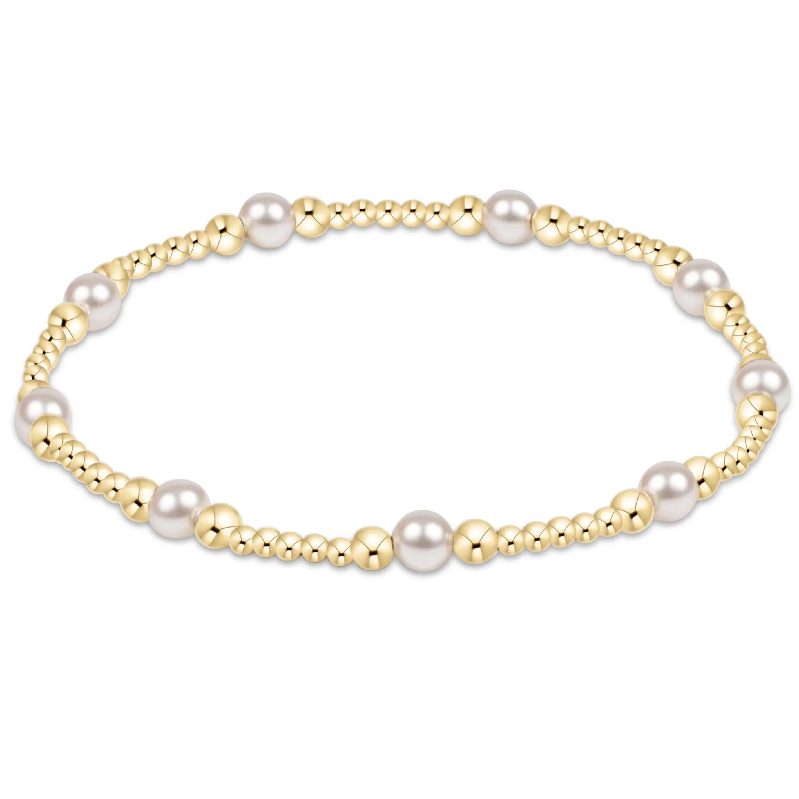 enewton - Classic Purpose Pattern 4mm Bead Bracelet, Pearl