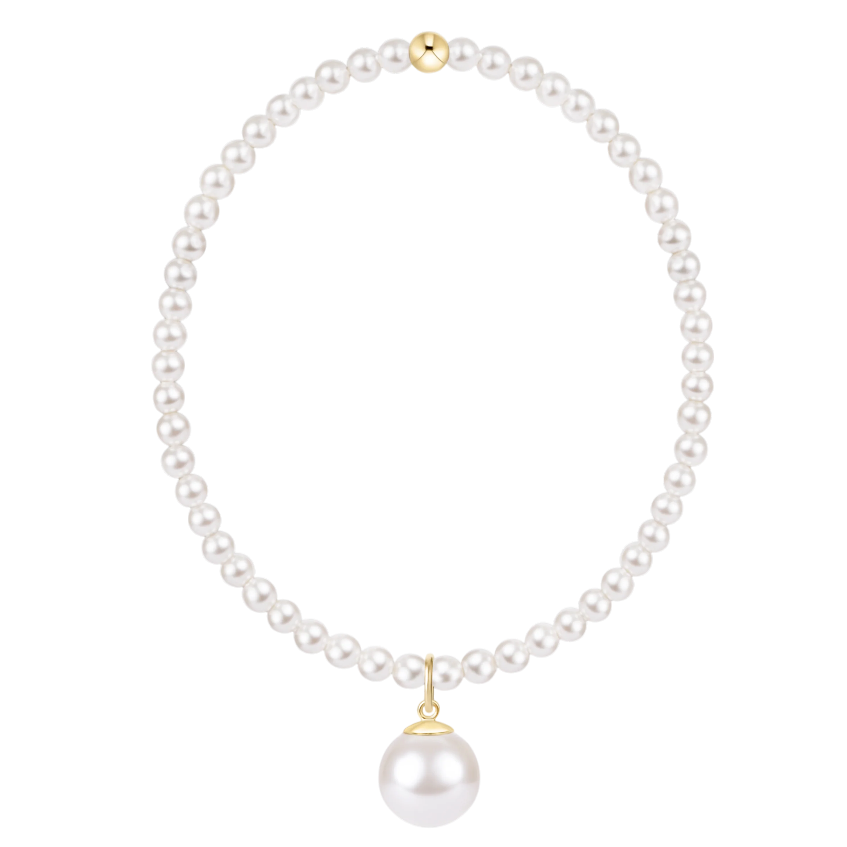 enewton - Extends Pearl 3mm Bracelet, Classic Pearl 10mm Charm