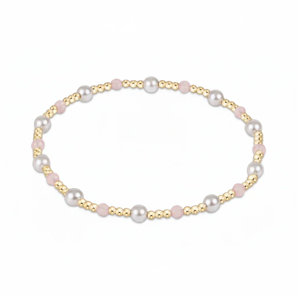 enewton - Extends Pearl Sincerity 4mm Gem Bracelet, Pink Opal