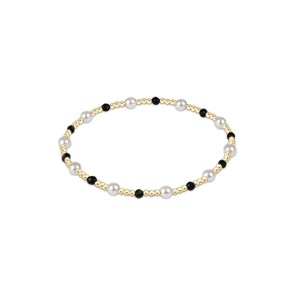 enewton - Extends Pearl Sincerity Pattern 4mm Bead, Faceted Onyx