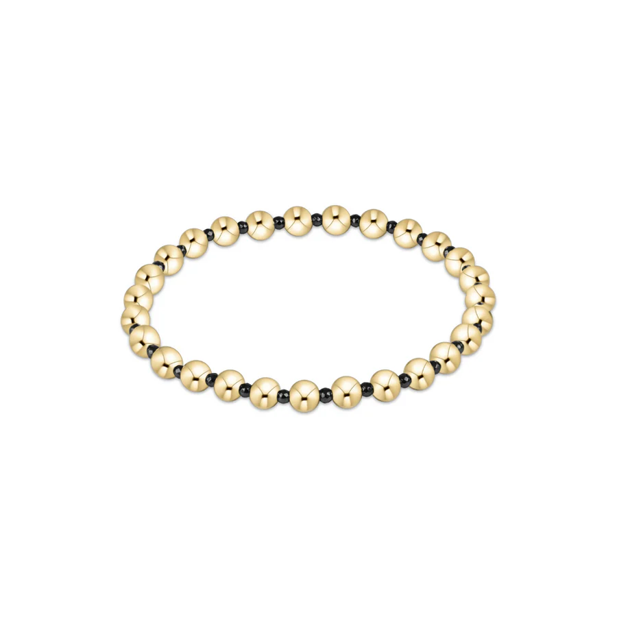 enewton - Faceted Hematite Grateful Pattern 5mm Bead Bracelet