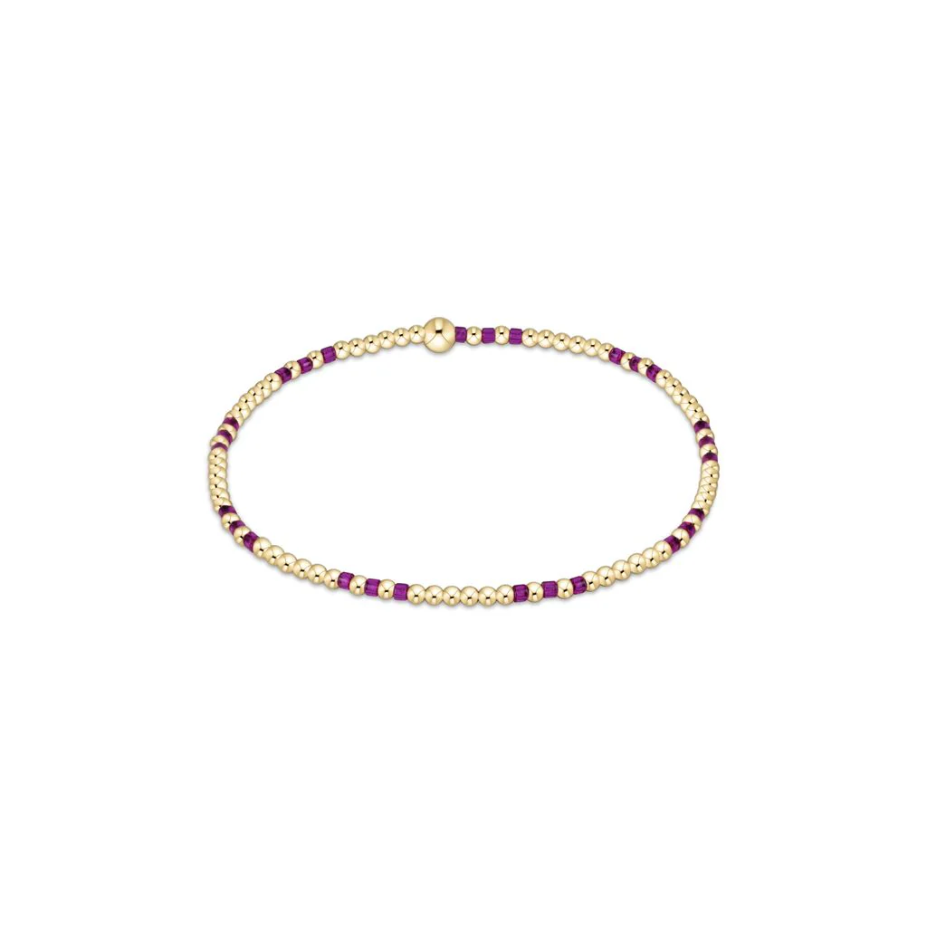 enewton - Hope Joy Pattern 2mm Bead Bracelet, Fuchsia