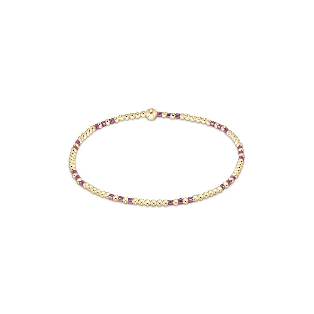 enewton - Hope Joy Pattern 2mm Bead Bracelet, Pink Metallic