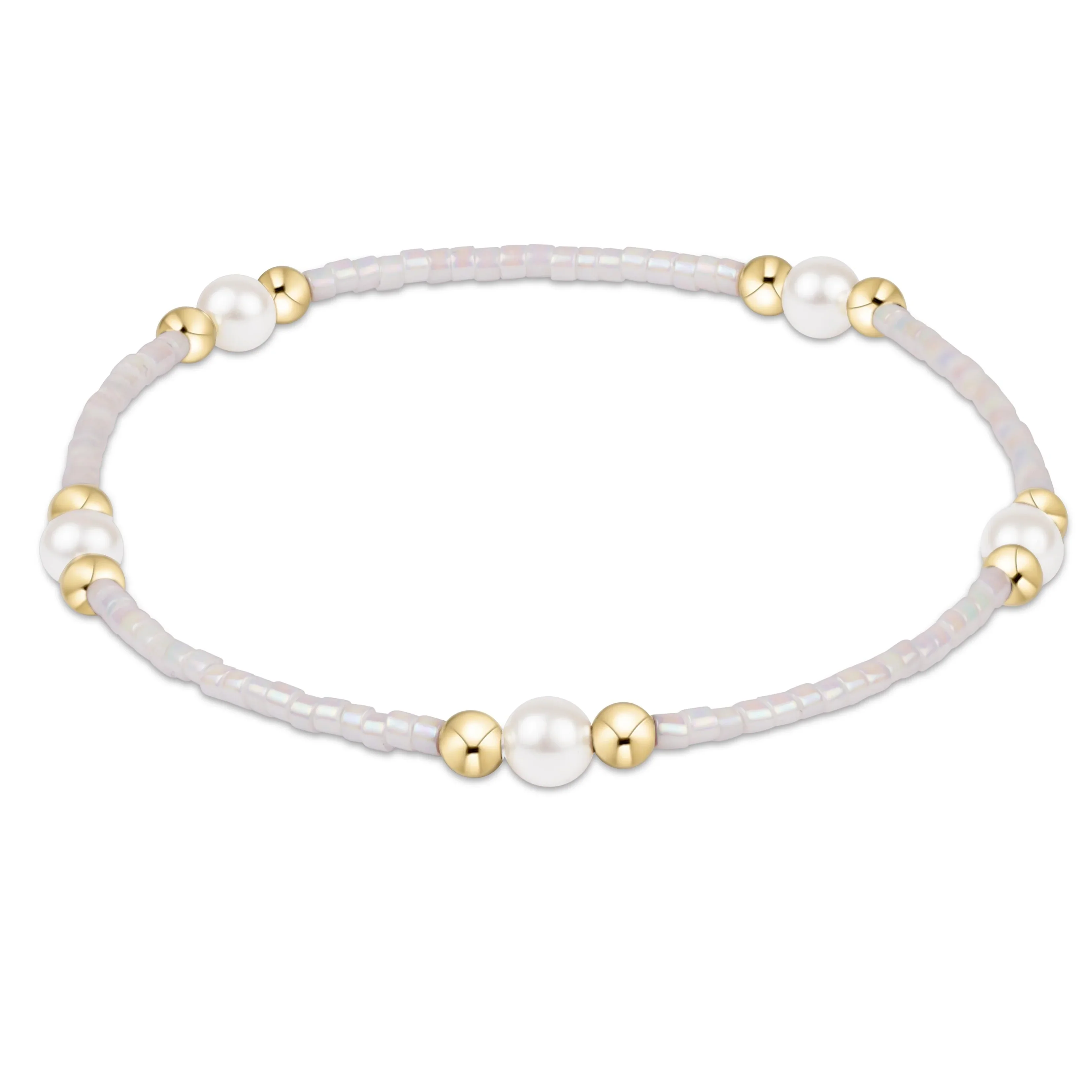 enewton - Hope Purpose Pearl Bracelet, Silky White