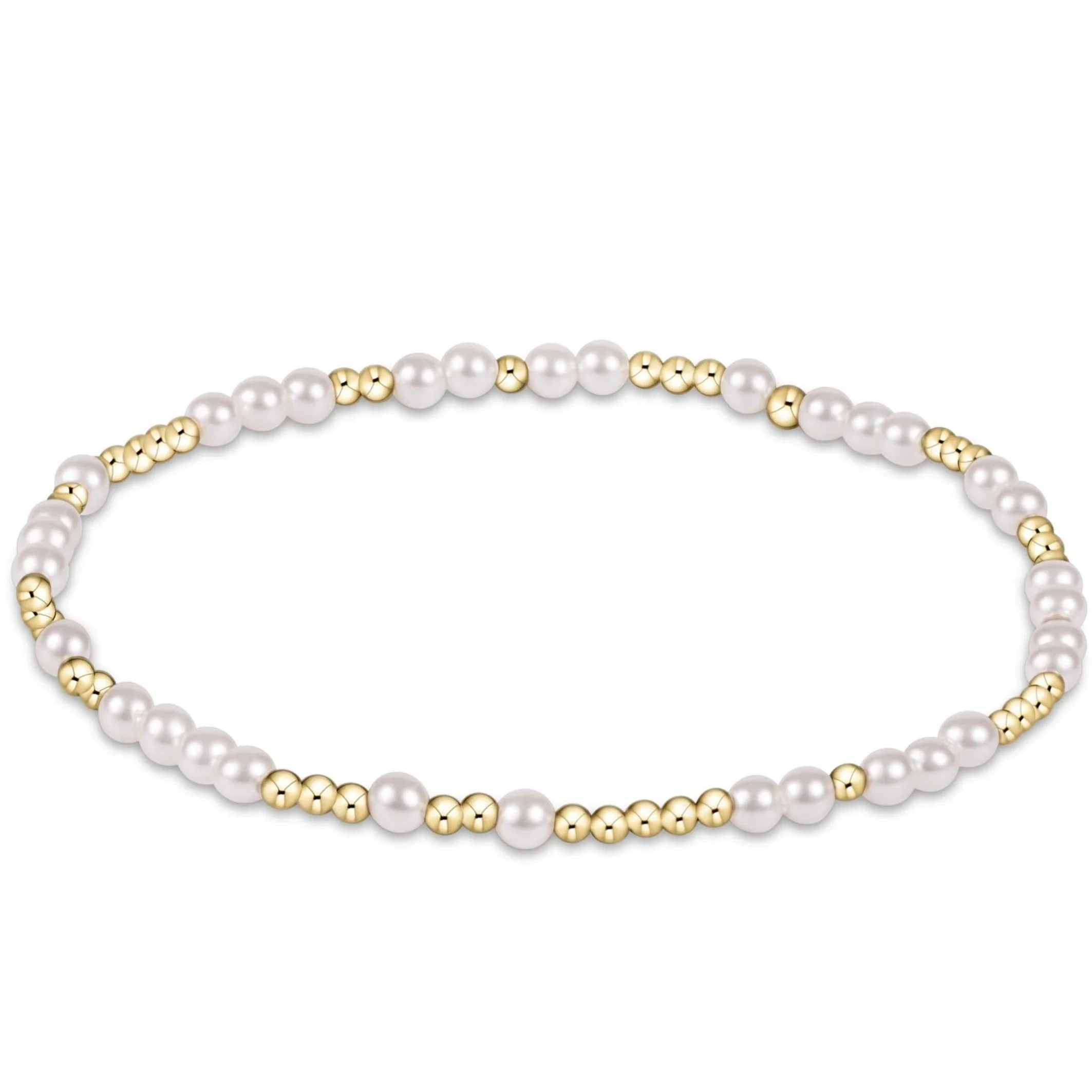 enewton - Hope Unwritten 3mm Bead Bracelet, Pearl