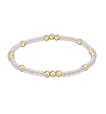 enewton - Worthy Pattern 3mm Bead Bracelet, Pearl