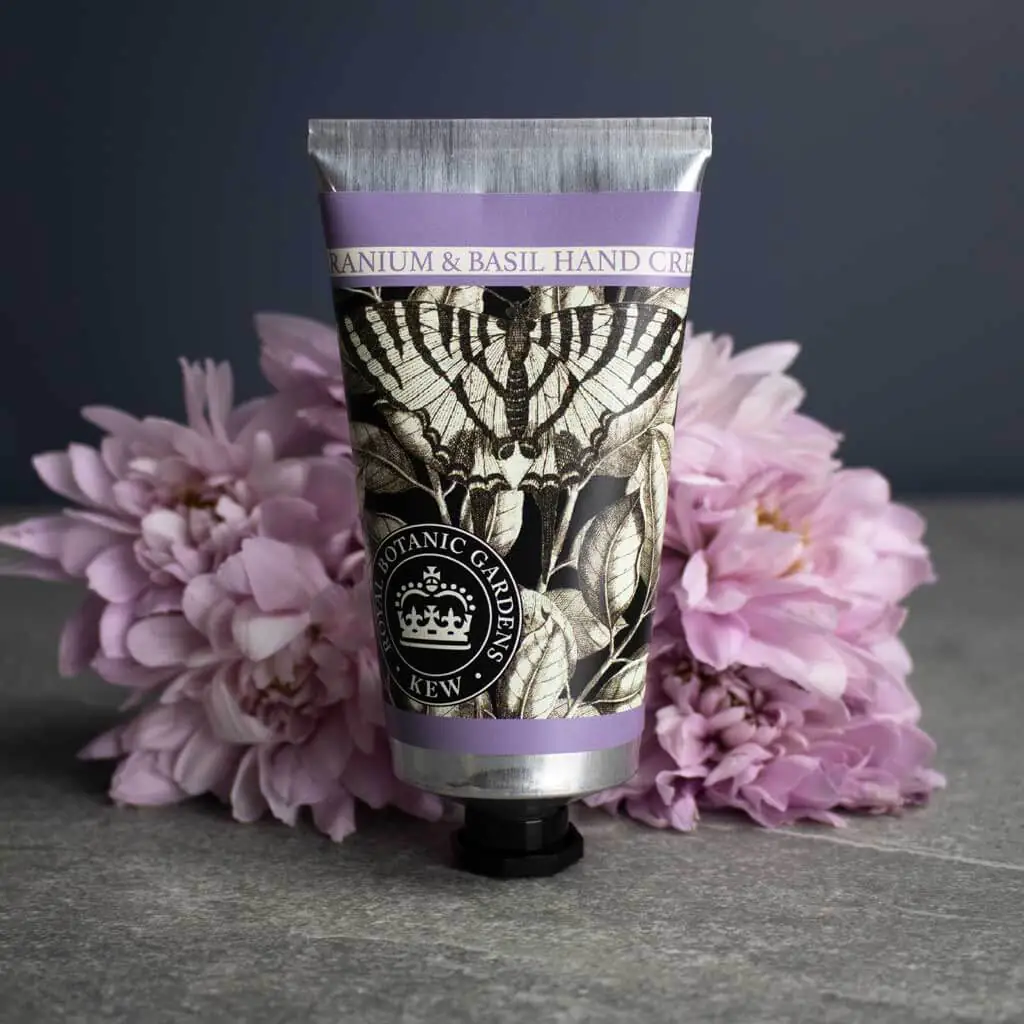 English Soap Company - Geranium & Basil Hand Cream - Image 2