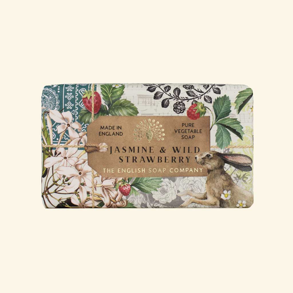 English Soap Company - Jasmine & Wild Strawberry Bar Soap - Image 2