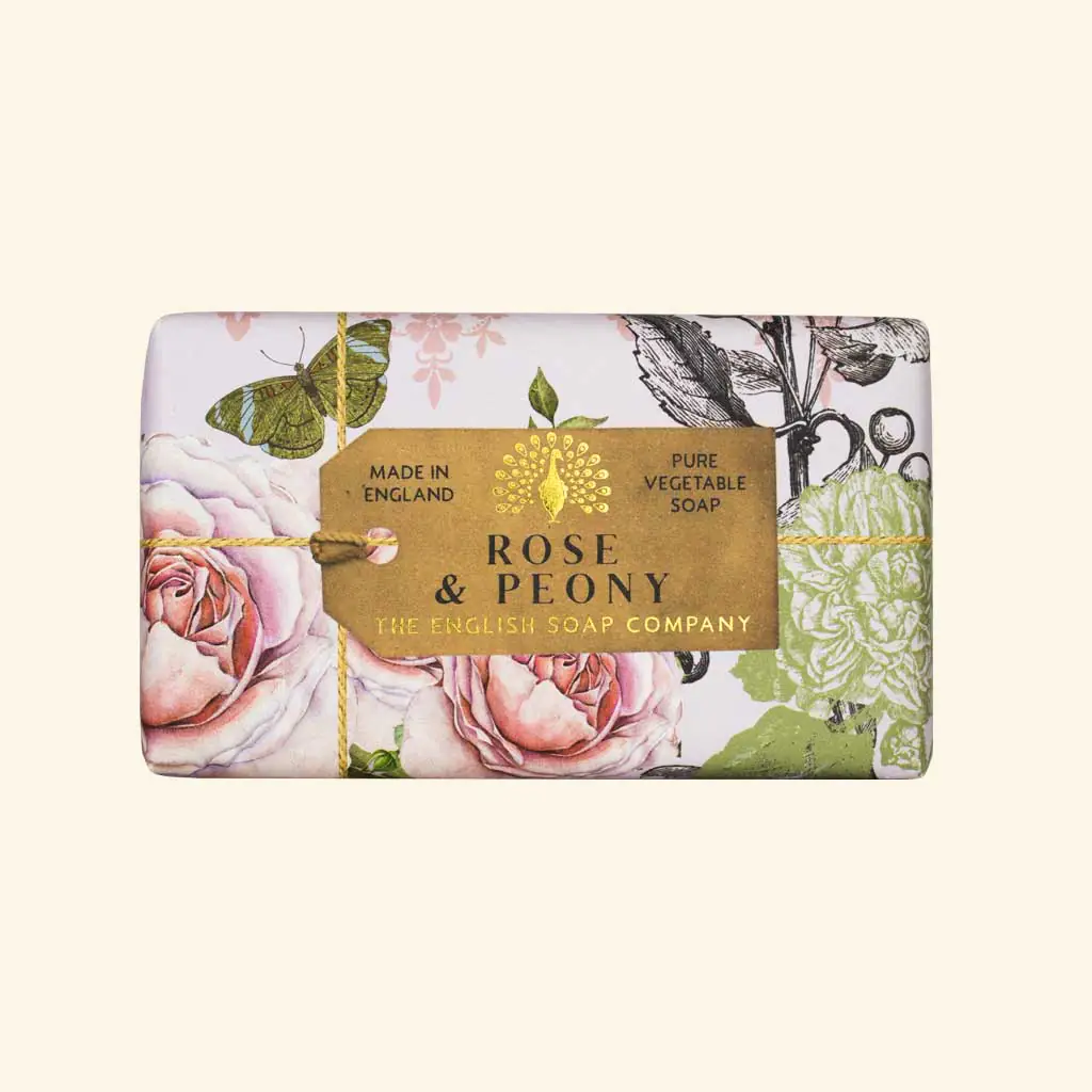 English Soap Company - Rose & Peony Bar Soap - Image 2