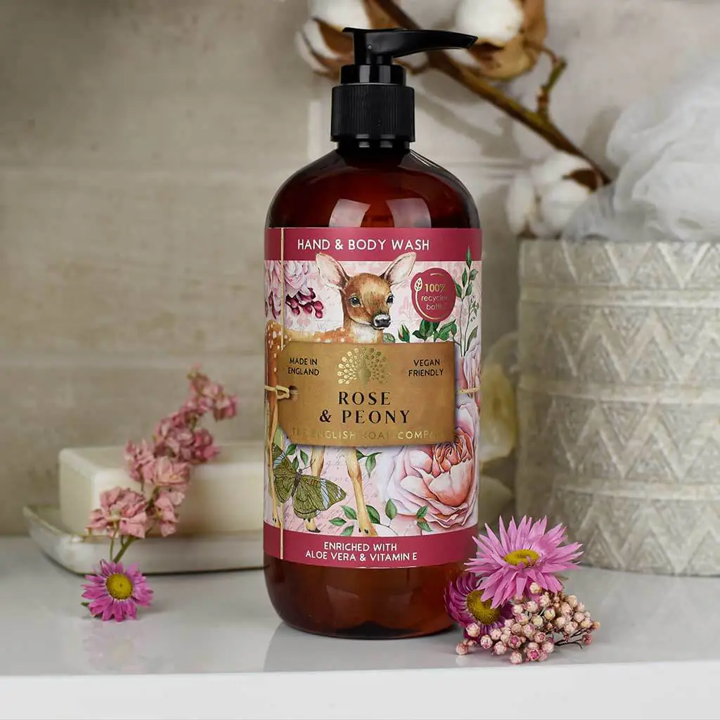 English Soap Company - Rose & Peony Hand & Body Wash