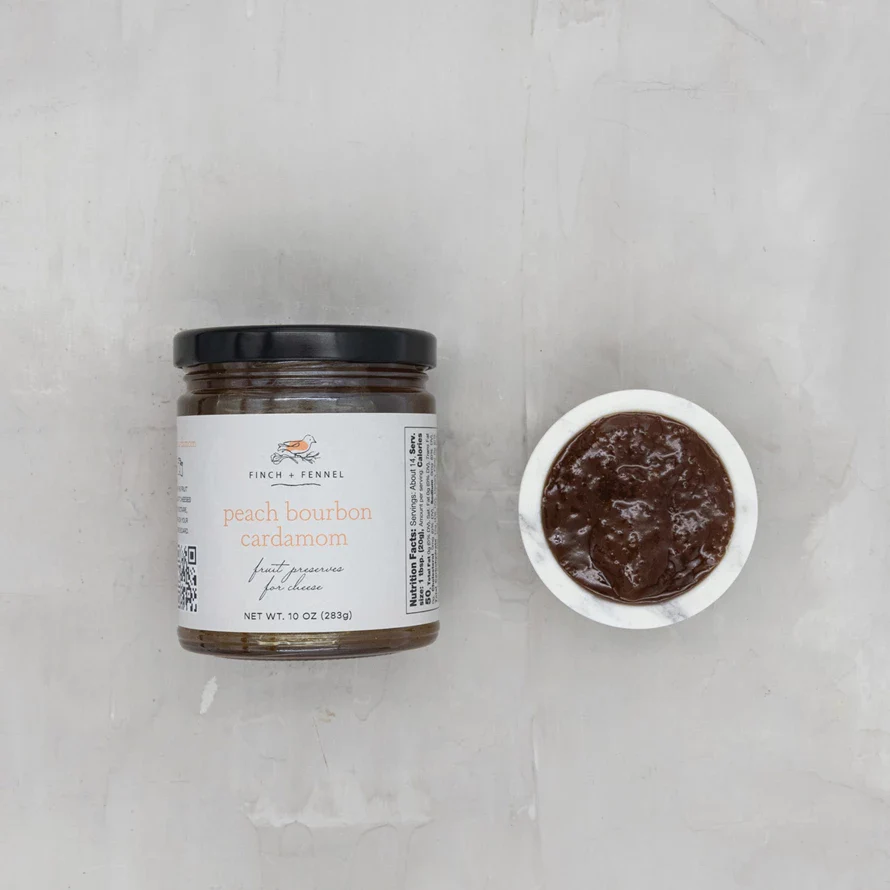 Finch + Fennel - Peach Bourbon Cardamom Preserves