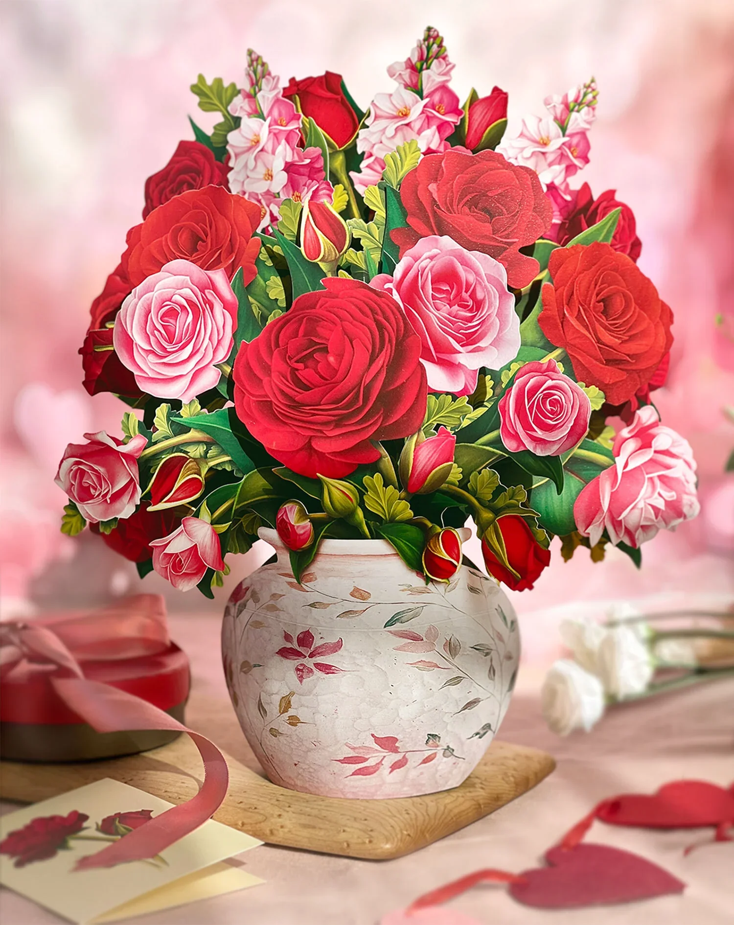 FreshCut Paper - Blooming Roses Pop-Up Bouquet