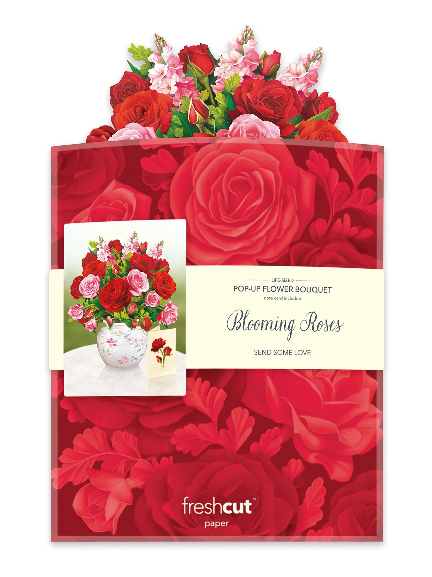 FreshCut Paper - Blooming Roses Pop-Up Bouquet - Image 3