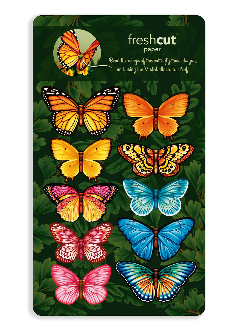 FreshCut Paper - Butterflies & Buttercups Pop-Up Bouquet - Image 3