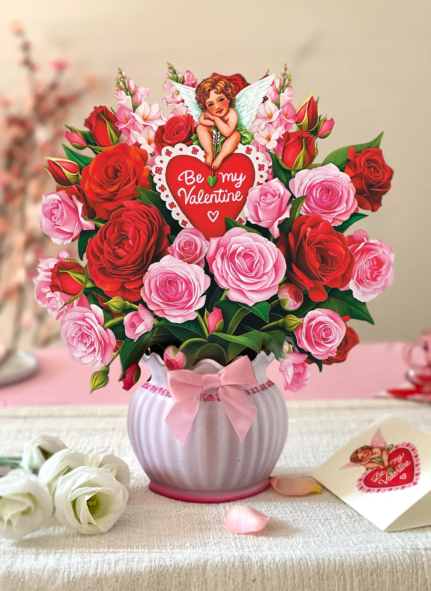 FreshCut Paper - Cupid's Valentine Pop-Up Bouquet