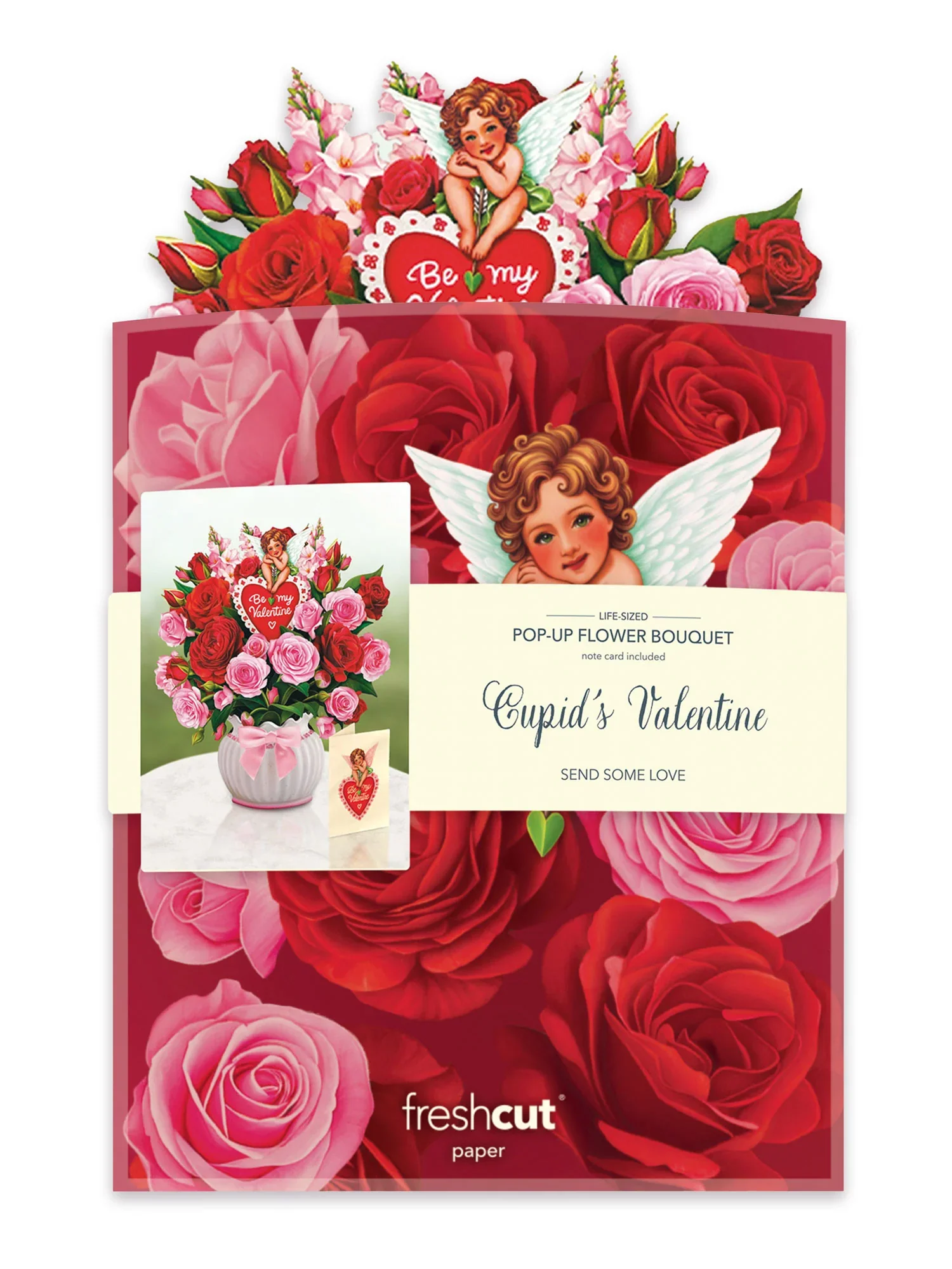 FreshCut Paper - Cupid's Valentine Pop-Up Bouquet - Image 3