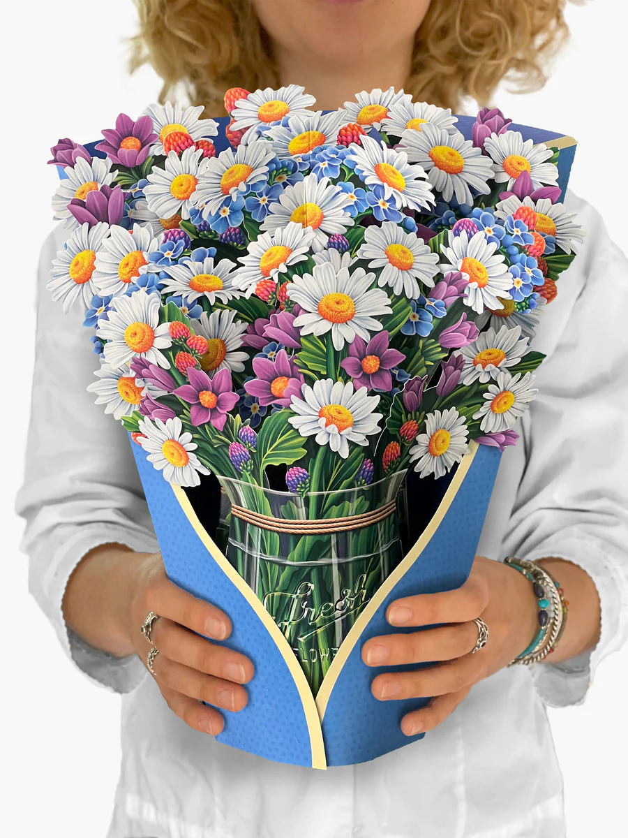 FreshCut Paper - Field of Daisies Pop-Up Bouquet