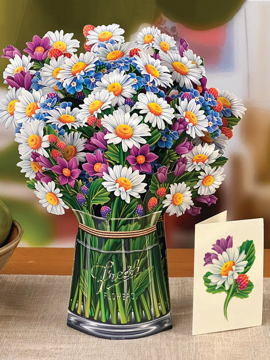 FreshCut Paper - Field of Daisies Pop-Up Bouquet - Image 2