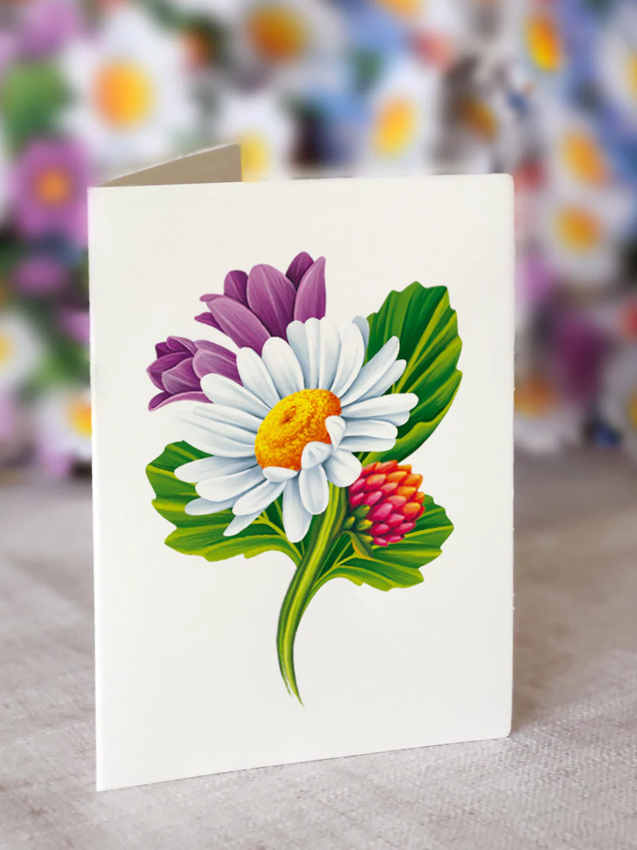 FreshCut Paper - Field of Daisies Pop-Up Bouquet - Image 3