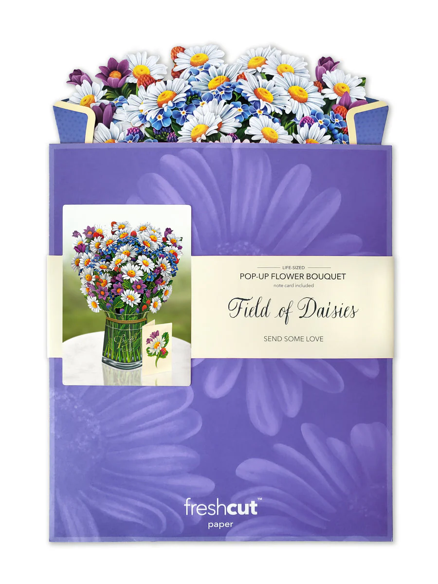 FreshCut Paper - Field of Daisies Pop-Up Bouquet - Image 4