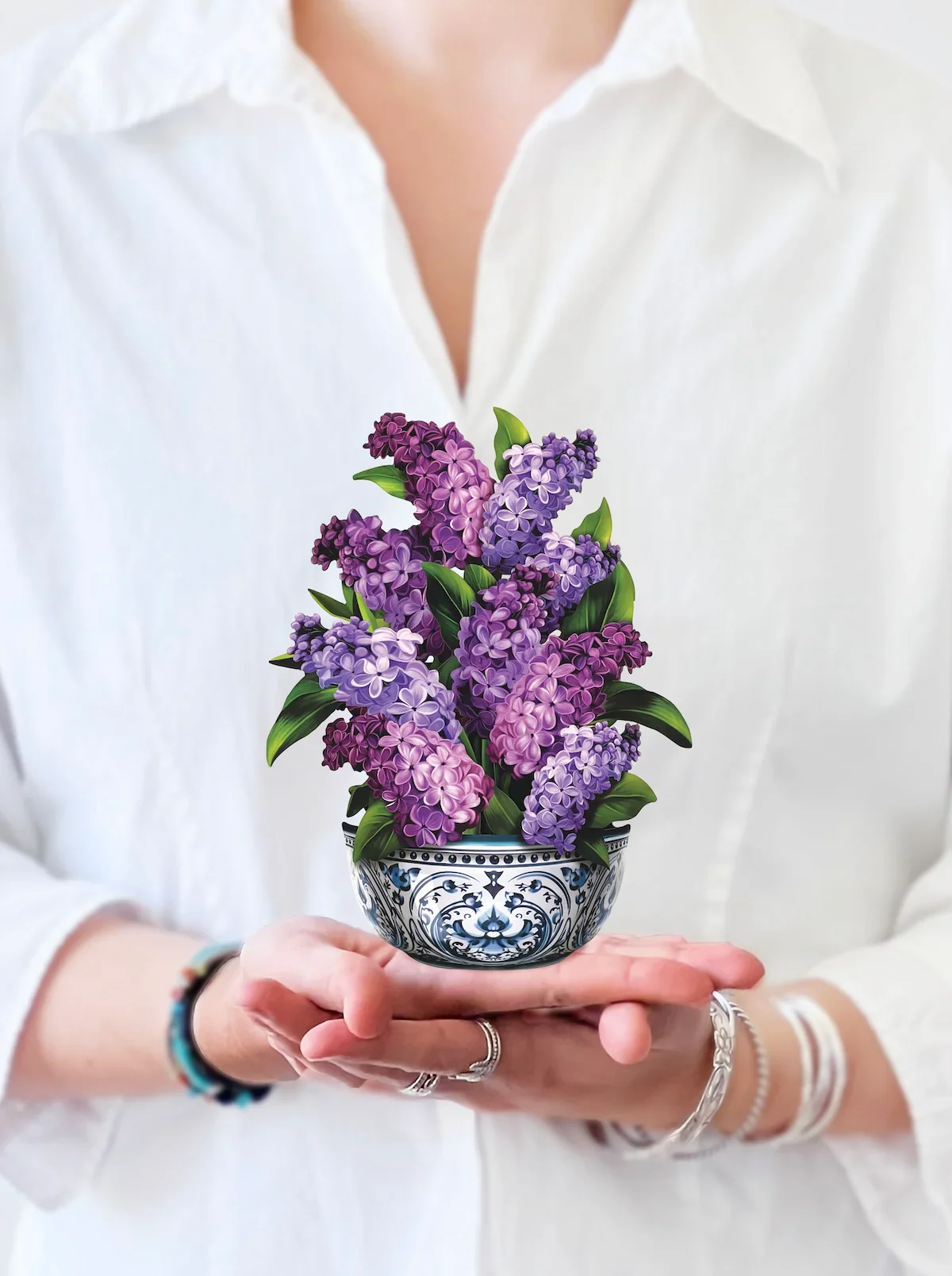 FreshCut Paper - Mini Garden Lilac Pop-Up Card
