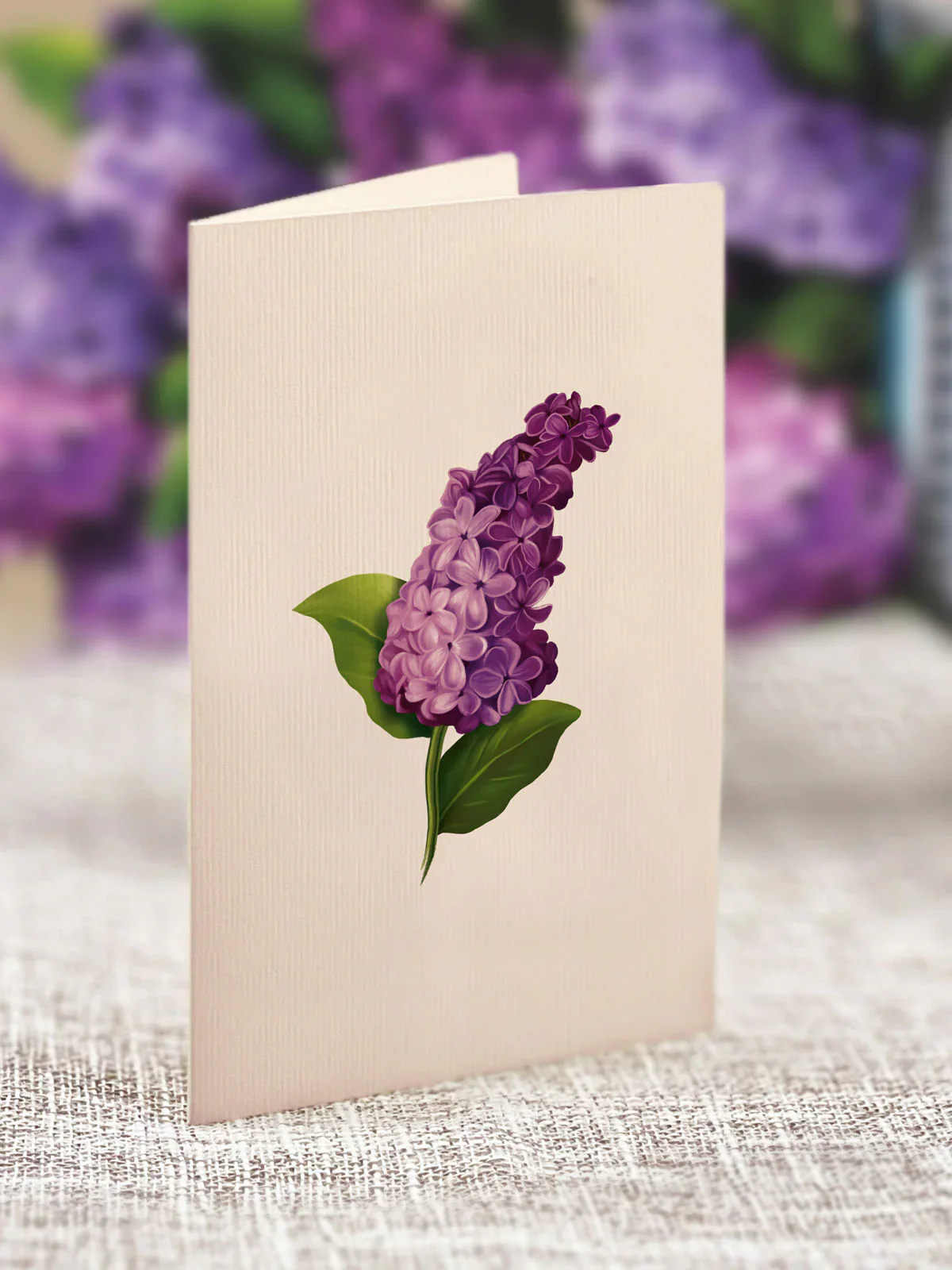 FreshCut Paper - Mini Garden Lilac Pop-Up Card - Image 4
