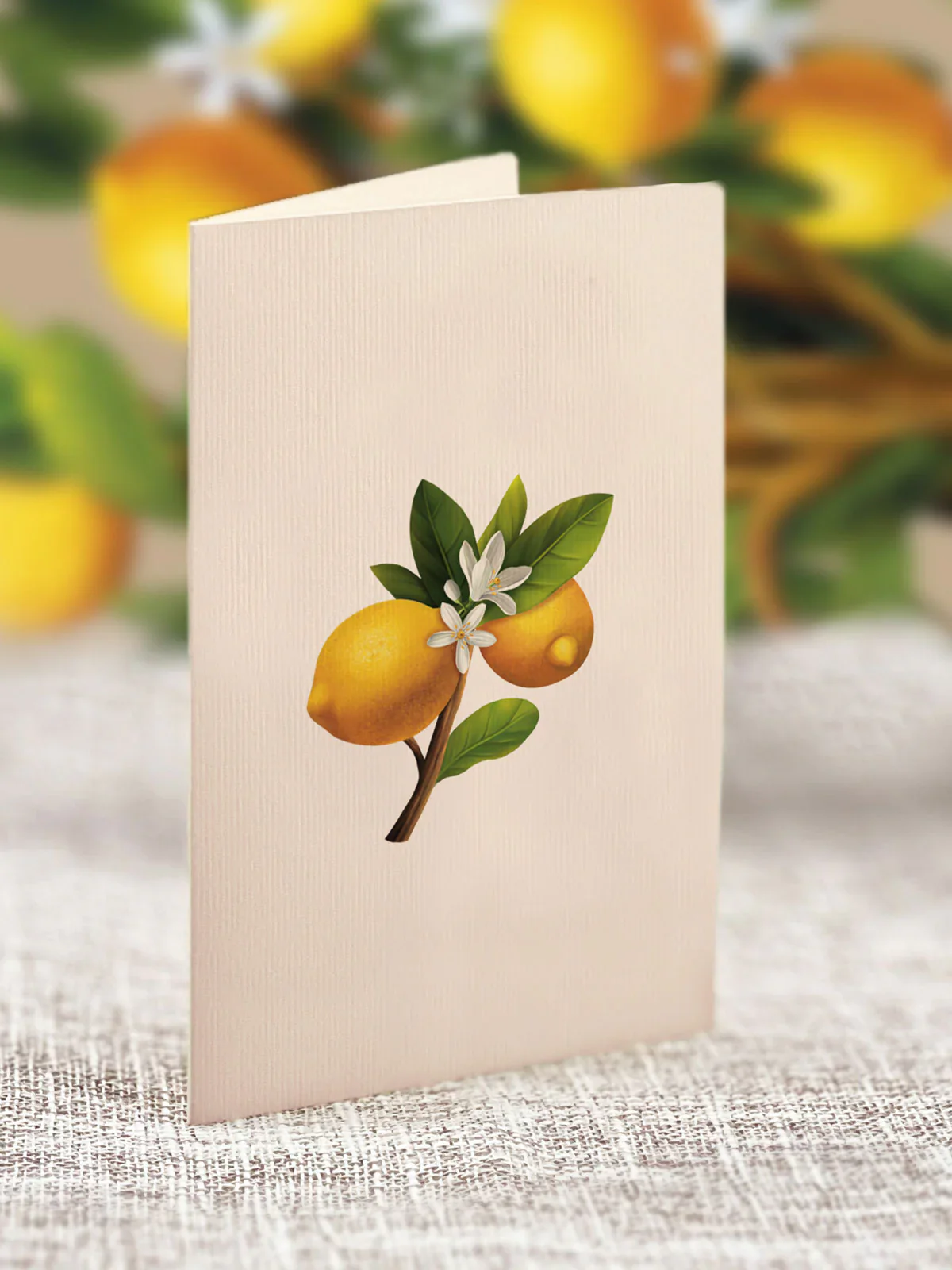FreshCut Paper - Mini Lemon Blossom Tree Pop-Up Card - Image 4
