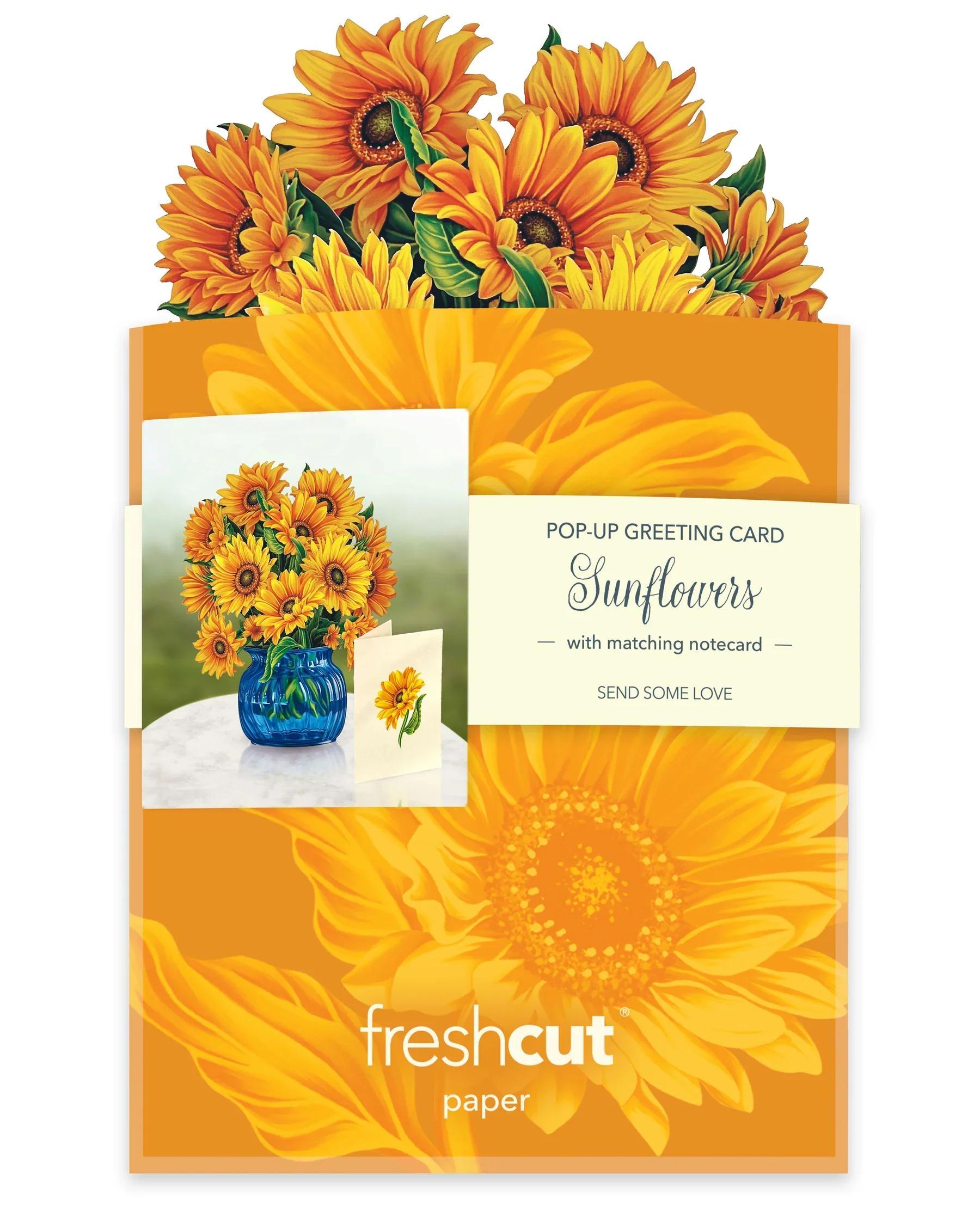 FreshCut Paper - Mini Sunflowers Pop-Up Card - Image 5