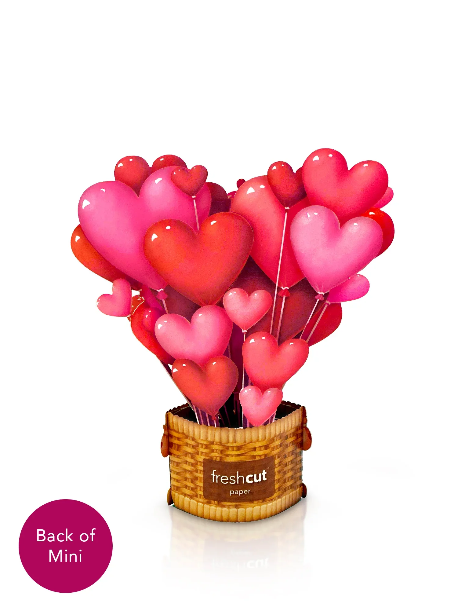 FreshCut Paper - Mini Heart Balloons Pop-Up Card - Image 3