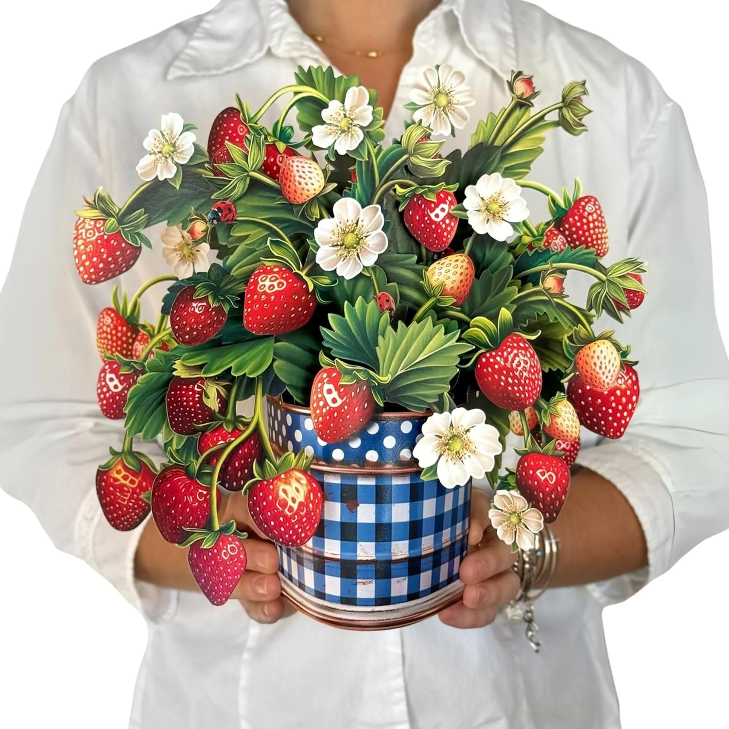 FreshCut Paper - Strawberry Blossom Pop-Up Bouquet