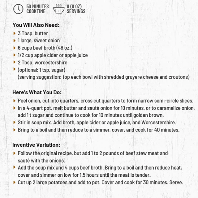 Frontier Soups - Chicago Bistro French Onion Soup Mix - Image 4