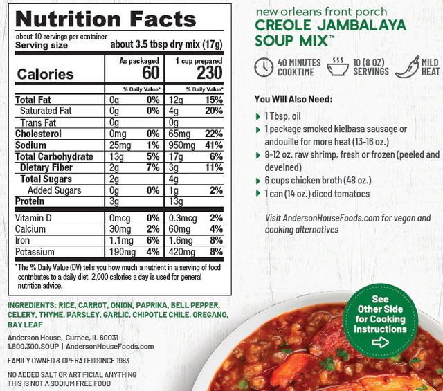 Frontier Soups - New Orleans Creole Jambalaya Soup Mix - Image 2