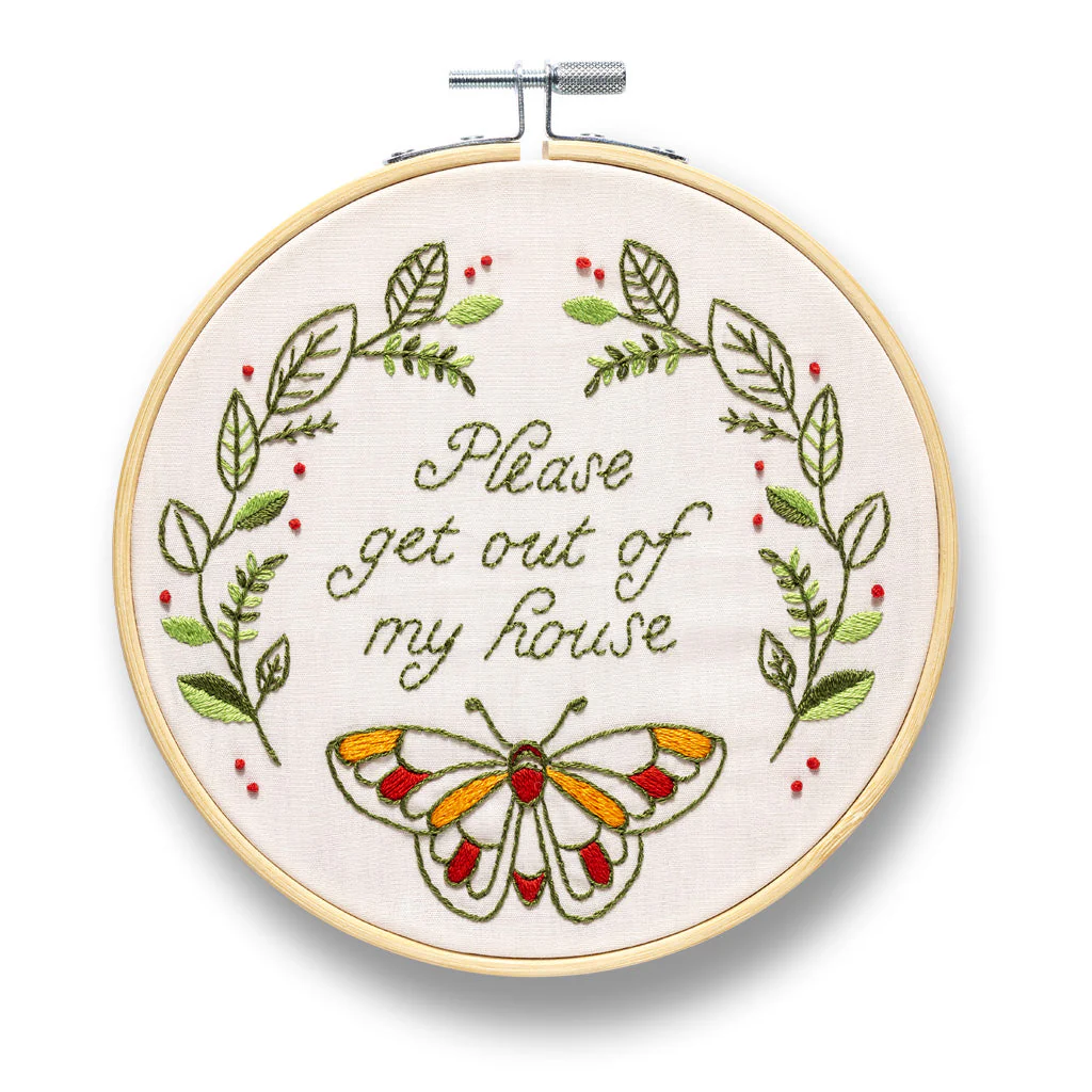 Funatic - Please Get Out Of My House Embroidery Kit