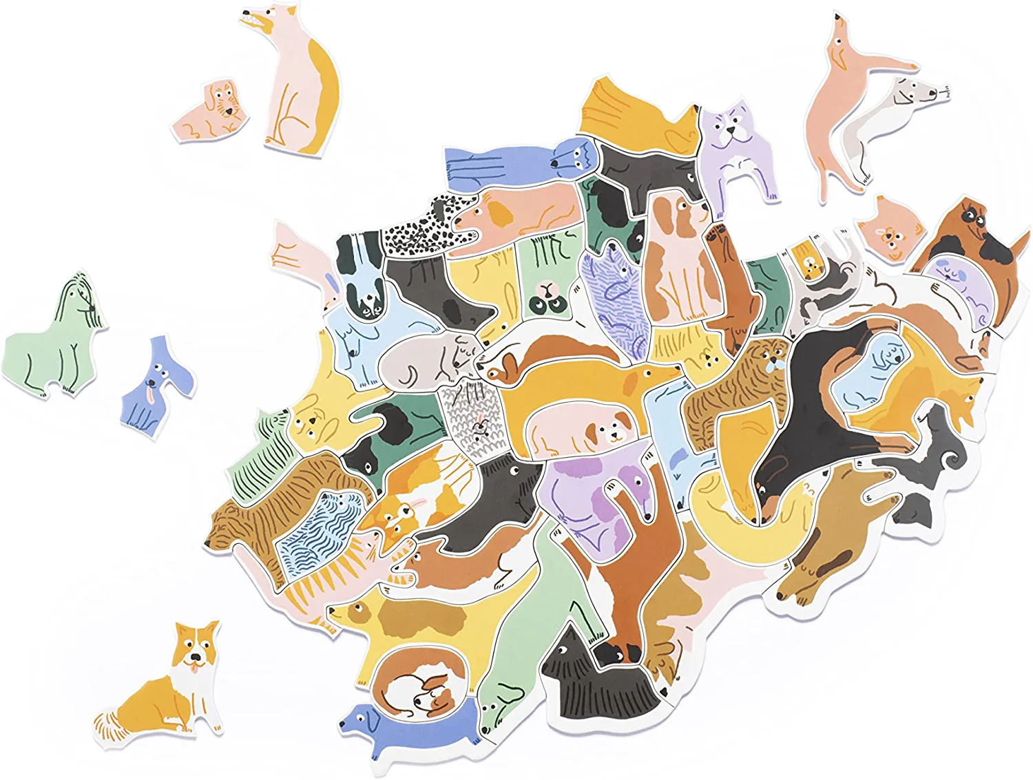 Galison - 299 Dogs (and a Cat) Cluster Puzzle, 300 Piece - Image 5