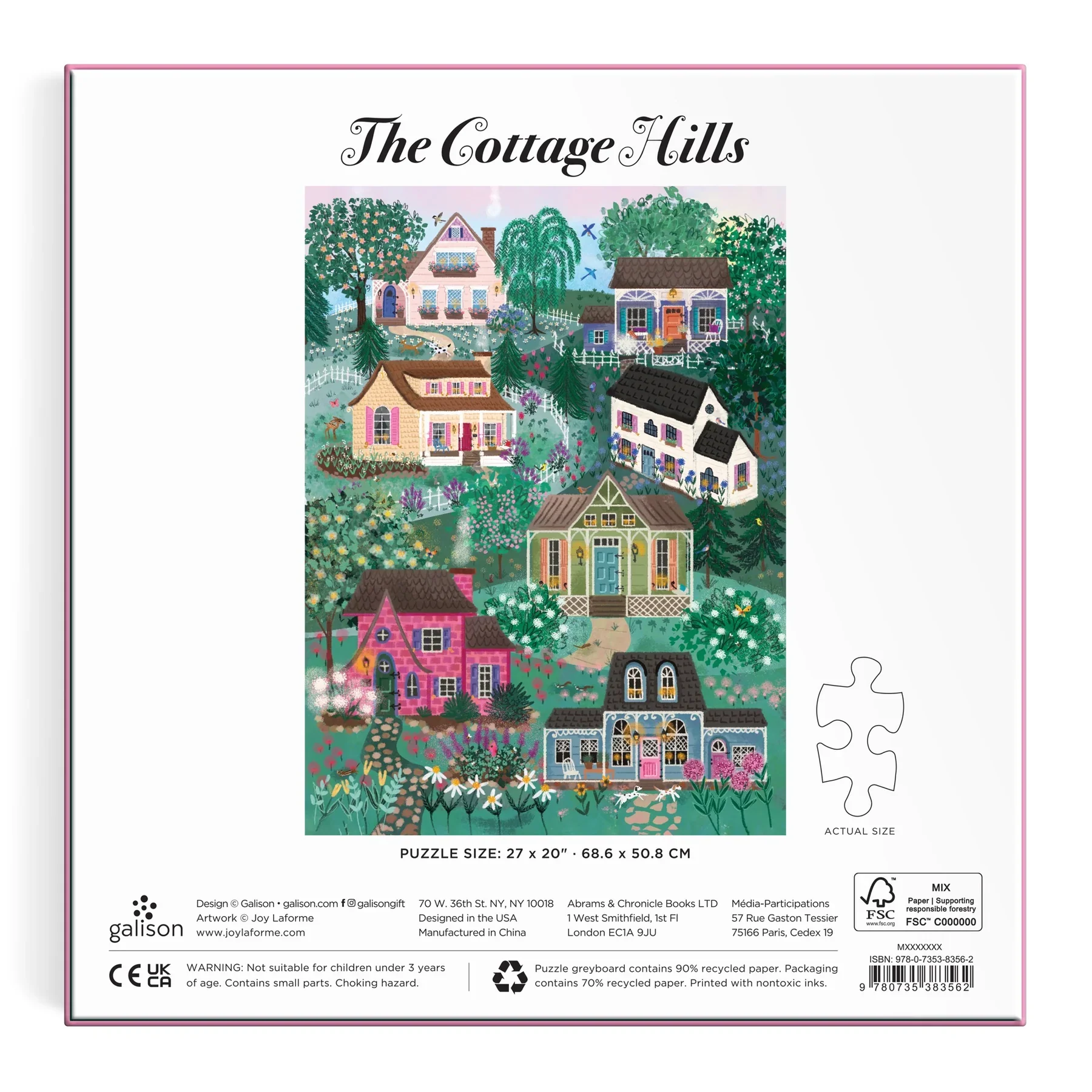 Galison - The Cottage Hills Puzzle, 1000 Piece - Image 4