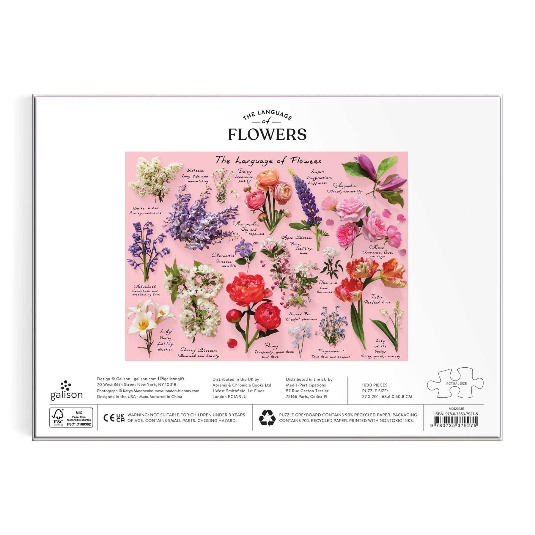 Galison - The Language of Flowers Puzzle, 1000 Piece - Image 4