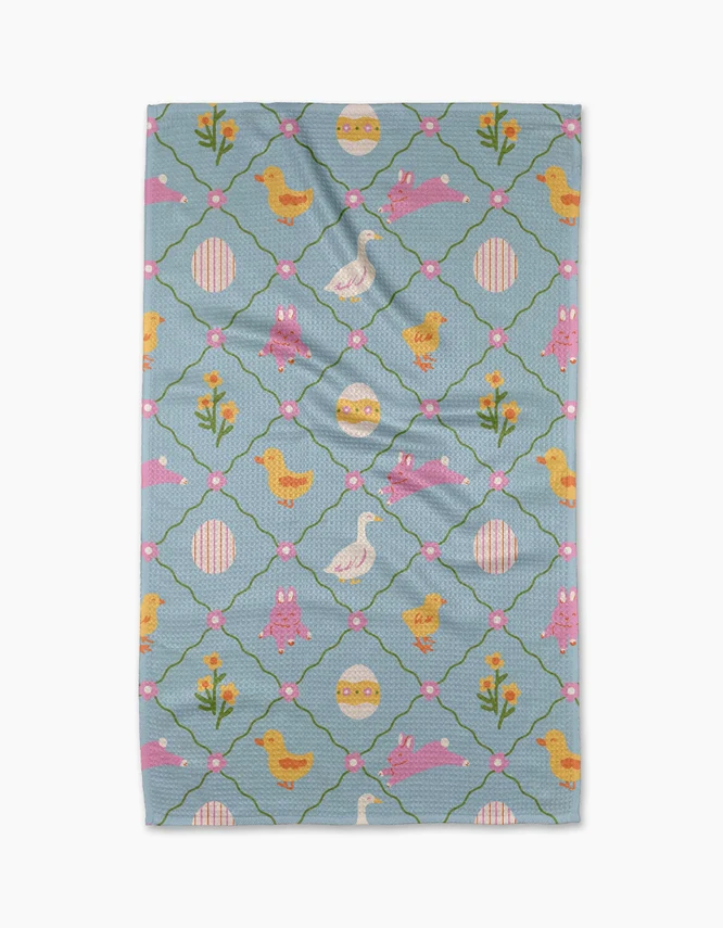 Geometry - Easter Critters Tea Towel
