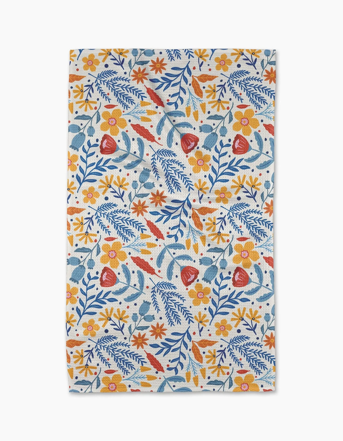 Geometry - Folk Flora Tea Towel