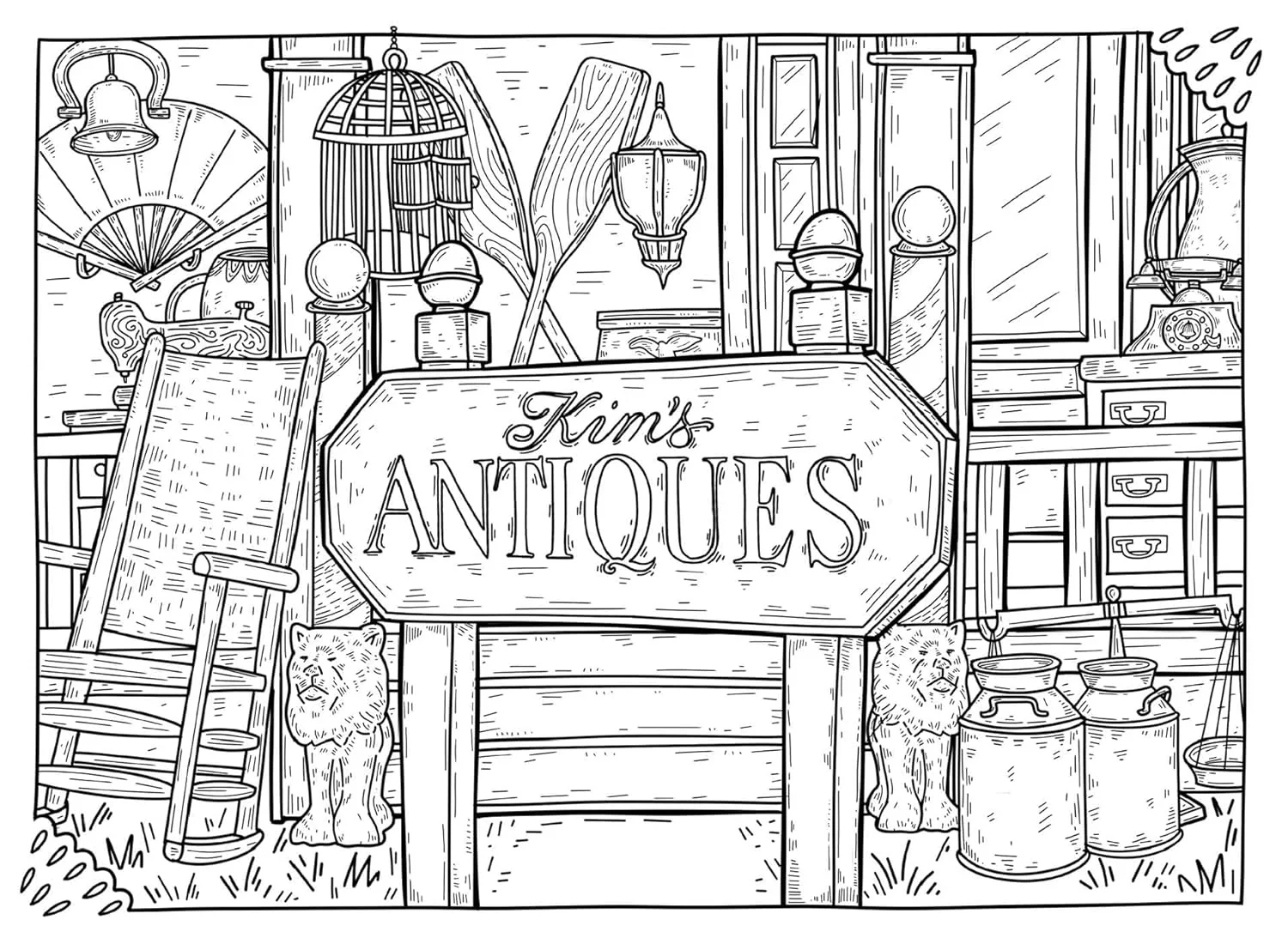 Gilmore Girls: Greetings From Stars Hollow Postcard Coloring Book - Image 4
