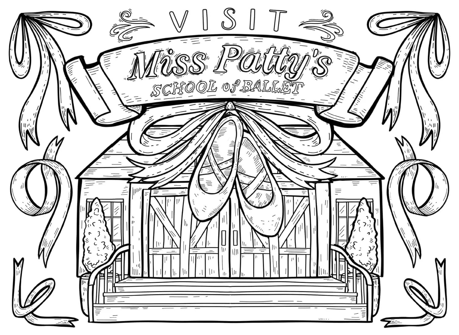 Gilmore Girls: Greetings From Stars Hollow Postcard Coloring Book - Image 5