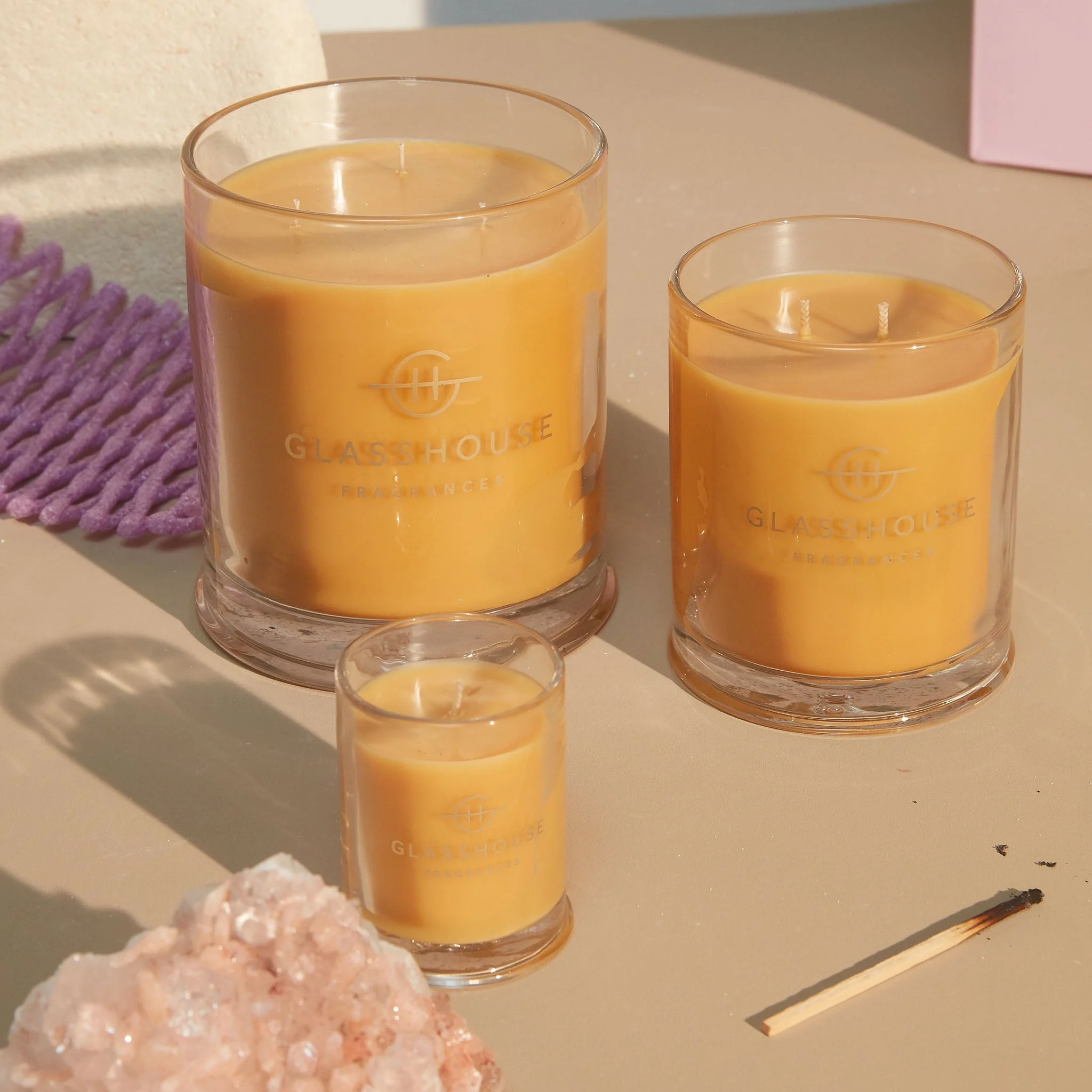 Glasshouse Fragrances - A Tahaa Affair Triple Scented Small Candle - Image 3