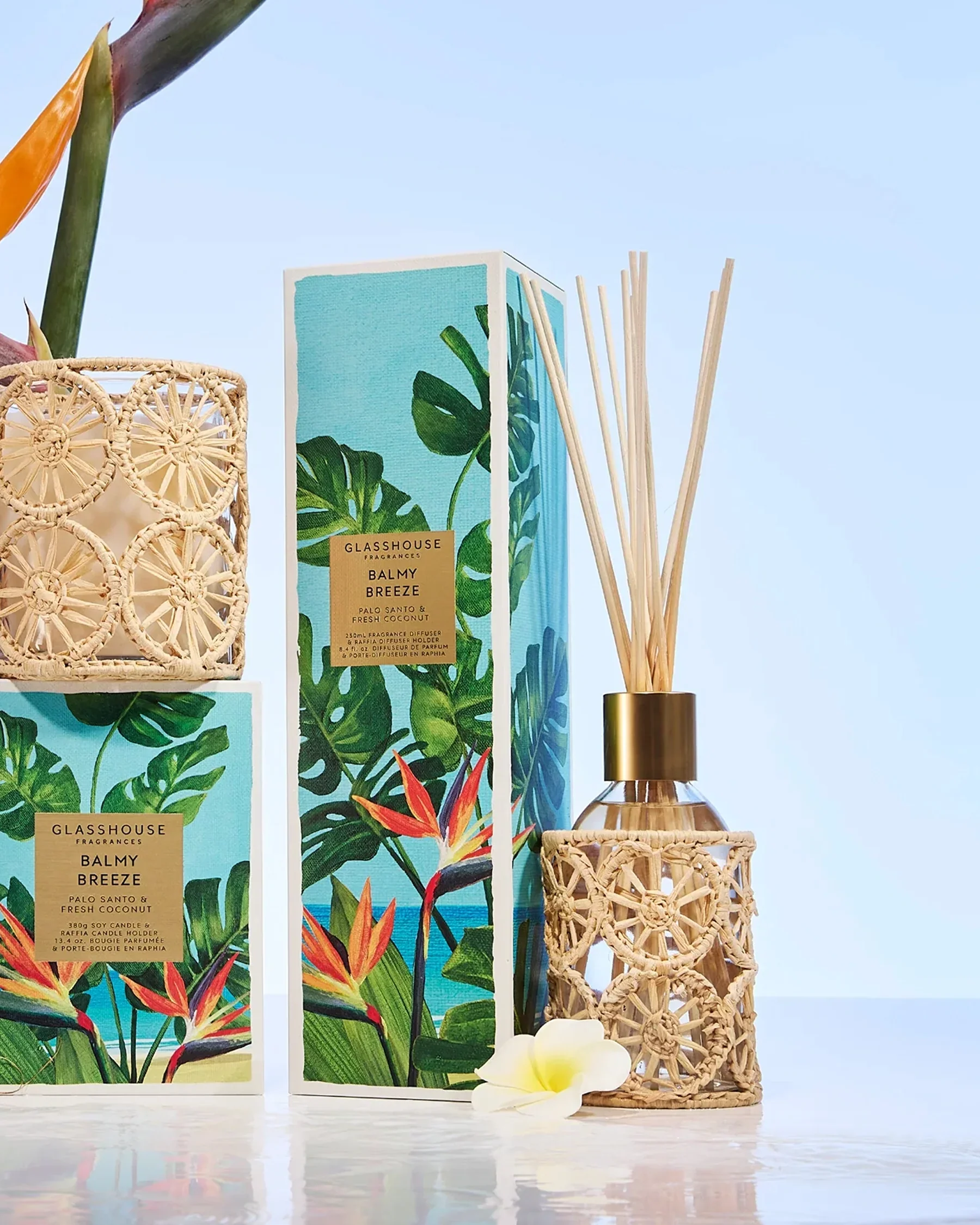 Glasshouse Fragrances - Balmy Breeze Fragrance Diffuser - Image 2