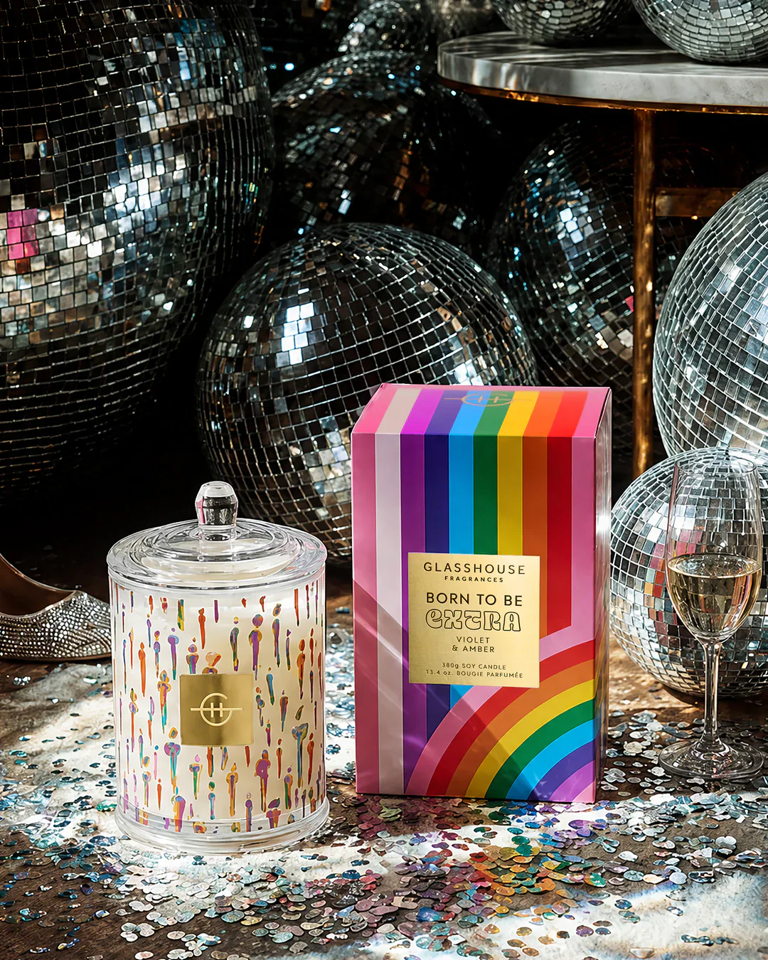 Glasshouse Fragrances - Born to Be Extra Triple Scented Candle - Image 3