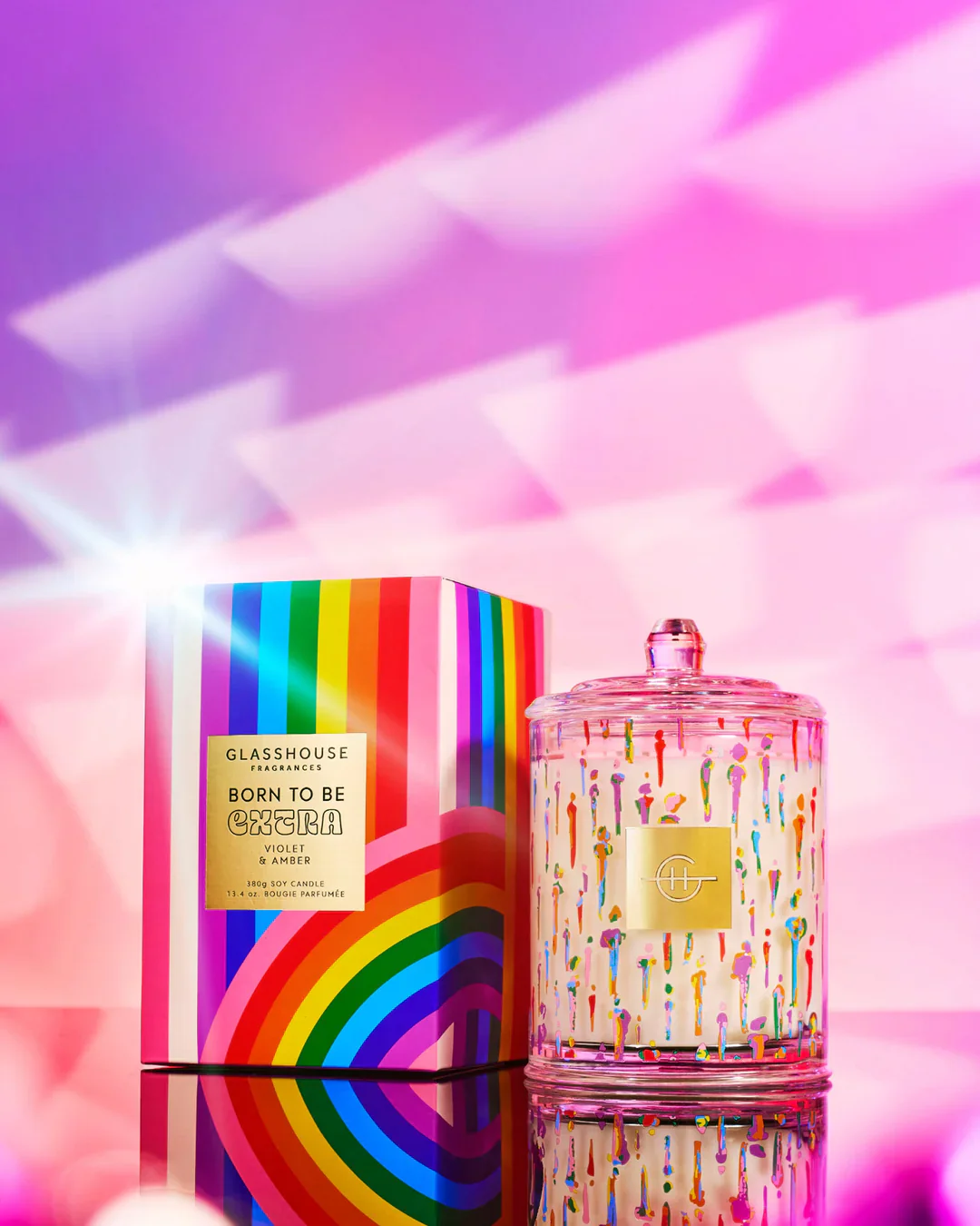 Glasshouse Fragrances - Born to Be Extra Triple Scented Candle - Image 4