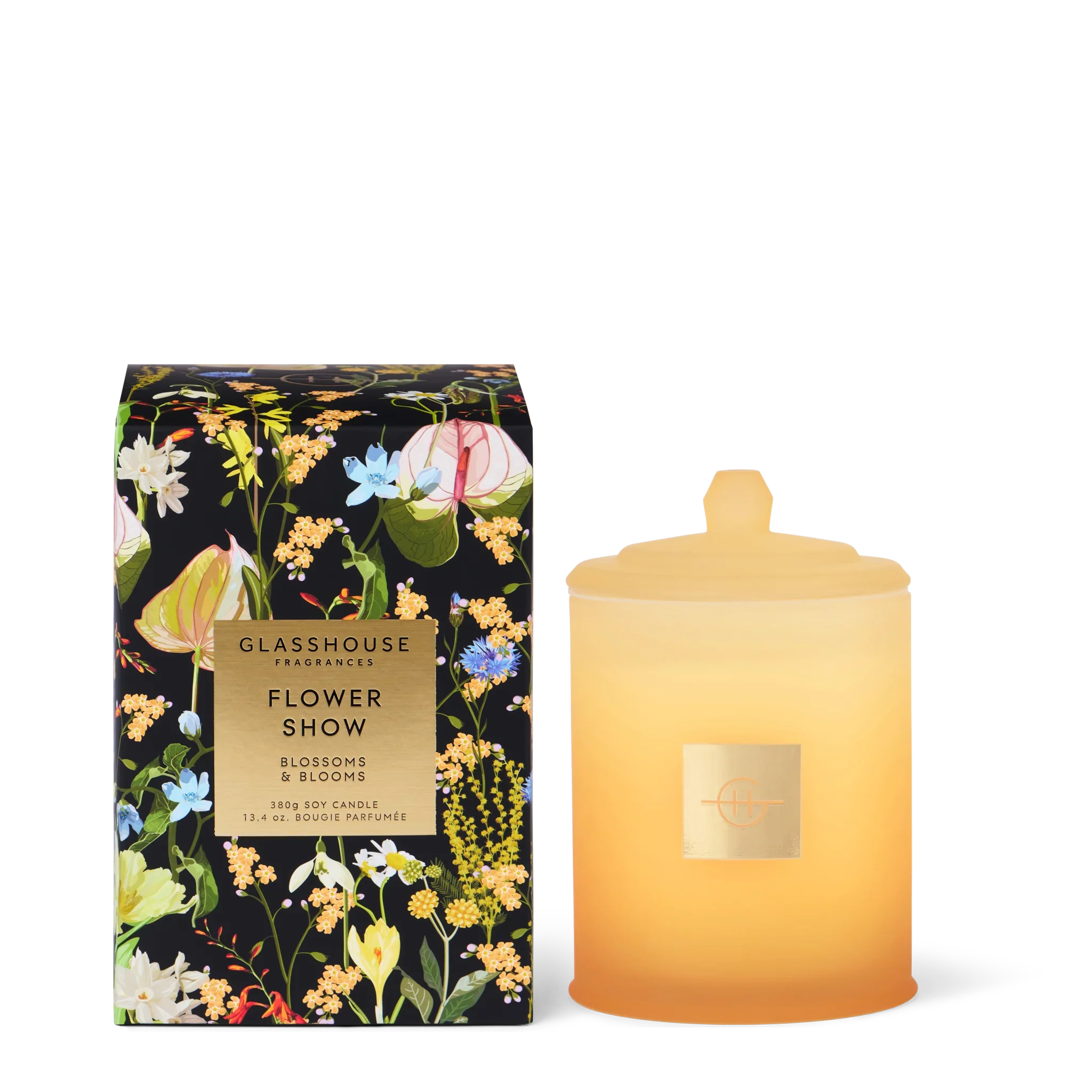 Glasshouse Fragrances - Flower Show Triple Scented Candle, Limited Edition